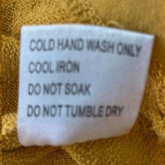 LF The Brand Logo Hoodie Sweatshirt Mustard Yellow Cropped Long Sleeves XS - Picture 8 of 9